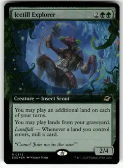 MTG - Icetill Explorer (#343) (Extended Art) - FOIL - Edge of Eternities (NM) - Image 1