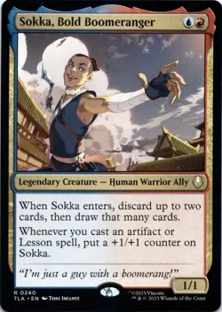 Sokka, Bold Boomeranger Avatar: The Last Airbender Magic MTG NM - Image 1
