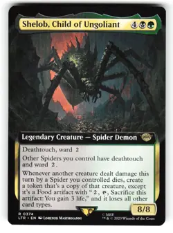 Shelob, Child of Ungoliant #374 (Extended Art) (NM) (Non-Foil) (LTR) Magic MTG - Image 1