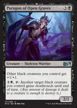 1 x Paragon of Open Graves - Magic 2015 - Light Play - MTG - Image 1