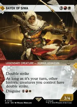 1 x Bayek of Siwa - Foil - Showcase - Universes Beyond: Assassin's Creed - Light - Image 1