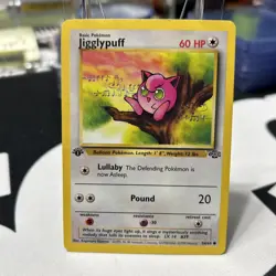 Jigglypuff 1st Edition 54/64 Jungle Common Pokemon Vintage Card WOTC VLP 1999 - Image 1