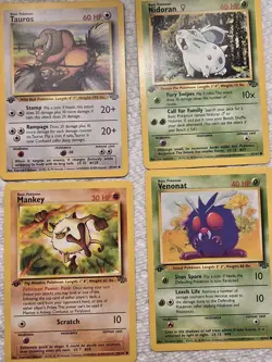 1st Edition Pokemon Cards-Jungle Set- 16 Total- All MINT - Image 4