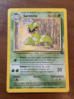 Pokemon Jungle 14/64 Sarzenia Victreebel German 1999 Grass Holo Rare HP+ POOR - Image 3