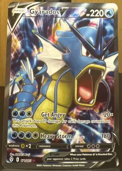Pokemon TCG Gyarados V (Full Art) 171/203 SWSH07 Evolving Skies Ultra Rare Holo - Image 1