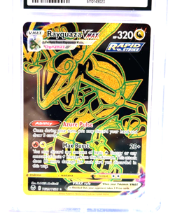 2022 POKEMON GEM MINT RAYQUAZA VMAX # TG29/TG30 HOLO GRADE 10 AWESOME ! - Image 2