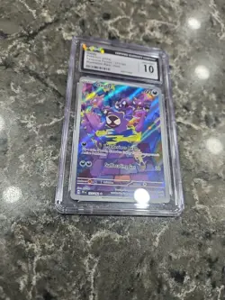CGC 10 GEM MINT Pokemon Temporal Forces Gastly Illustration Rare 177/162 - Image 1
