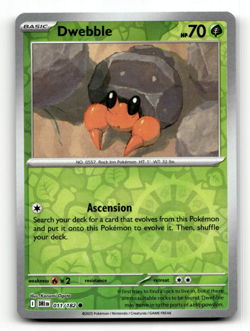 Reverse Holo - Dwebble Pokemon • Common • 011/182 Destined Rivals - Image 1