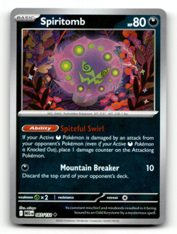 Reverse Holo - Spiritomb Pokemon • Uncommon • 087/132 Mega Evolution - Image 1