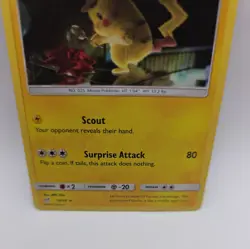 The Pokemon Company Detective Pikachu 10/18 Holo 90 HP Rare - Image 3