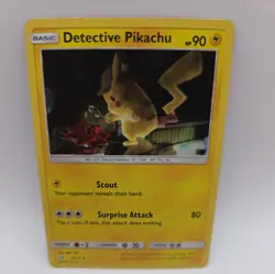 The Pokemon Company Detective Pikachu 10/18 Holo 90 HP Rare - Image 4