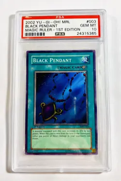 Yu-Gi-Oh Black Pendant Holo 1st Edition Psa 10 Magic Ruler #003 - Image 1