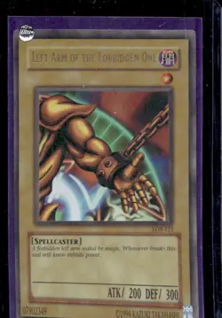 2002 Yu-Gi-Oh! Legend Blue Eyes White Dragon Left Arm the Forbidden One #LOB-123 - Image 1