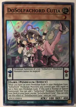 Yugioh Ancient Guardians ANGU-EN014 DoSolfachord Cutia Super Rare NM/M - Image 1