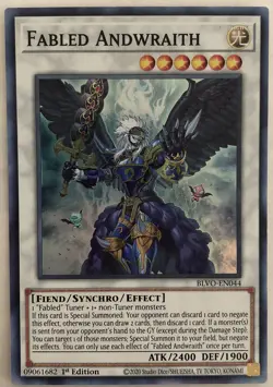 YuGiOh - Blazing Vortex - Fabled Andwraith - BLVO-EN044 - Super Rare - Image 1