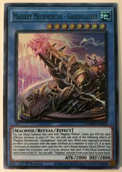 Yugioh Dawn of Majesty DAMA-EN033 Magikey Mechmortar Garesglasser Super Rare - Image 1