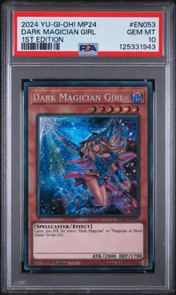 2024 YU-GI-OH! 25TH ANNIVERSARY TIN: DUELING MIRRORS DARK MAGICIAN GIRL PSA 10 - Image 1