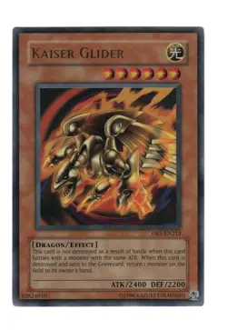 Yugioh- 1X Kaiser Glider - Ultra Rare - Unlimited - DR1-EN213 - Near Mint - Image 1