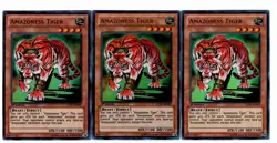 Yugioh- 3X Amazoness Tiger - Ultra Rare - 1st Edition - LCJW-EN089 - Near Mint - Image 1