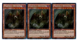 Yugioh- 3X Prophecy Destroyer - Secret Rare - Limited - CT09-EN019 - Light Play - Image 1