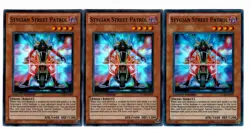 Yugioh- 3X Stygian Street Patrol - Super Rare - Limited - CT08-EN007 - LP - Image 1