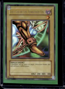 2002 Yu-Gi-Oh! Legend Blue Eyes White Dragon Left Leg the Forbidden One #LOB-121 - Image 1