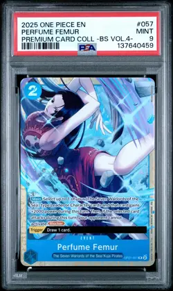 2025 ONE PIECE PREMIUM COLLECTION BEST SELECTION VOL.4 #057 PERFUME FEMUR PSA 9 - Image 1