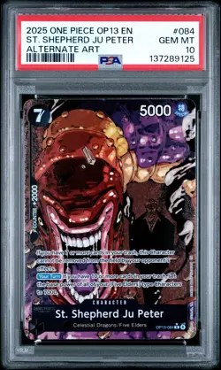 2025 ONE PIECE CARRYING ON HIS WILL ALT ART #084 ST. SHEPHERD JU PETER PSA 10 - Image 1