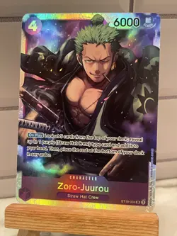 ONE PIECE TCG: Zoro-Juurou ST18-004 SR PURPLE Starter Deck Monkey.D.Luffy - Image 1
