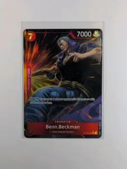 BENN BECKMAN - One Piece TCG OP09-009 - AA Alt Art Super Rare SR - Emperors - Image 1
