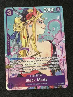 Black Maria OP08-074 Full Art Illustration Box Promo One Piece Card English - Image 1