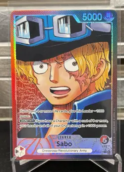 Sabo Alt Art OP13-004 Leader Carrying on His Will ONE PIECE Card Game ENGLISH - Image 1