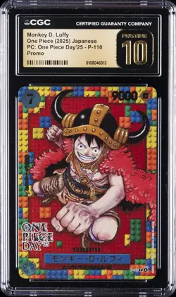 2025 ONE PIECE JPN PC: ONE PIECE DAY'25 -PROMO MONKEY D. LUFFY CGC 10 PRISTINE - Image 1