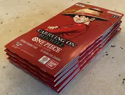 Lot Of 5x One Piece OP-13 Sleeved Booster Packs English Carrying On His Will - Image 3