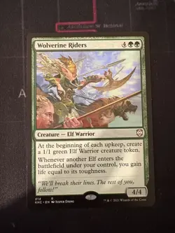Wolverine Riders Kaldheim Commander MTG Magic Card, Near Mint Condition - Image 1
