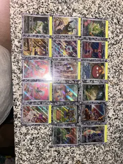 Pokemon Card Full Art White Flare/ Black Bolt LOT of 17 - Image 1