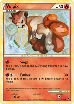 Vulpix 75/95 Common | Call of Legends | Pokemon Card - Image 1