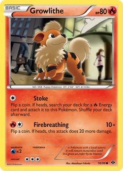 Growlithe 10/99 Common | Next Destinies | Pokemon Card - Image 1