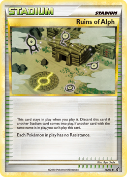 Ruins of Alph 76/90 Uncommon | HS-Undaunted | Pokemon Card - Image 1