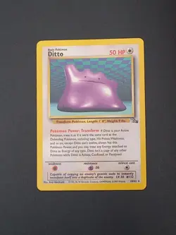 Pokemon DITTO - 18/62 - Fossil - Rare - Pokemon Card - LP - Image 1