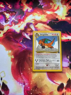 Pokemon Card - Dragonite (Movie) WB WoTC Black Star Promo #5 Promo - Image 1