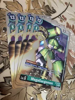 Digimon Card Playset MegaGargomon Foil BT19-054 R Release Special Booster 2.5 - Image 1