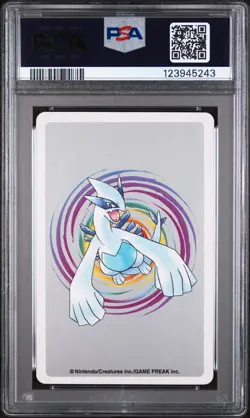 2000 POKEMON SILVER VERSION PLAYING CARDS 7 OF SPADES #134 VAPOREON PSA 9 - Image 2