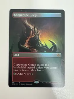 Copperline Gorge Foil Borderless MTG Magic the Gathering Card NM Near Mint ONE - Image 1