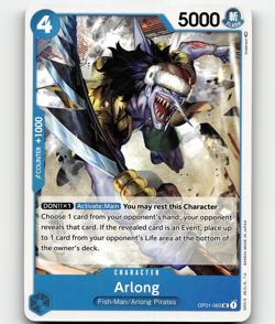 One Piece Card Game Arlong OP01-063 Romance Dawn UC - Image 1