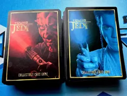 Star Wars Young Jedi Collectible Card Game Lot of 131 Cards 65 Red 66 Blue - Image 1