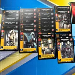 Star Wars Young Jedi Collectible Card Game Lot of 131 Cards 65 Red 66 Blue - Image 5