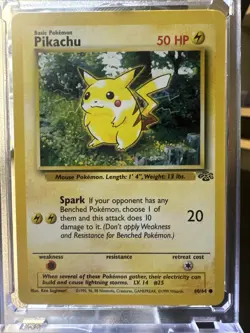 Original Rare Pikachu 1995 Pokemon Card First Base Set (Jungle) - Image 1