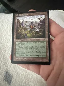 MTG Magic The Gathering Card Griffin Canyon Visions Regular - Image 3