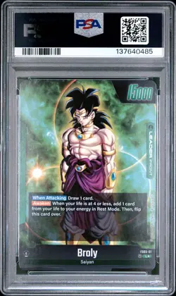 2024 DRAGON BALL SUPER PREMIUM CARD COLLECTION #FS03-01 BROLY PSA 10 - Image 2